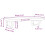 VidaXL vidaXL Basin Shelf Wall Mounted Bathroom Countertop Steel and Solid Wood Beech 4