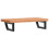 VidaXL vidaXL Basin Shelf Wall Mounted Bathroom Countertop Steel and Solid Wood Beech 6