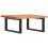 VidaXL vidaXL Basin Shelf Wall Mounted Bathroom Countertop Steel and Solid Wood Beech 6