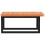 VidaXL vidaXL Basin Shelf Wall Mounted Bathroom Countertop Steel and Solid Wood Beech 5