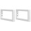VidaXL vidaXL Basin Shelf Wall Mounted Bathroom Countertop Steel and Solid Wood Beech 7
