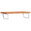 VidaXL vidaXL Basin Shelf Wall Mounted Bathroom Countertop Steel and Solid Wood Beech 6