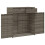 VidaXL vidaXL Gartenschrank Grau 105x55x113 cm Poly Rattan 6