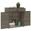 VidaXL vidaXL Gartenschrank Grau 105x55x113 cm Poly Rattan 5