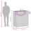 VidaXL vidaXL Gartenschrank Grau 105x55x113 cm Poly Rattan 4