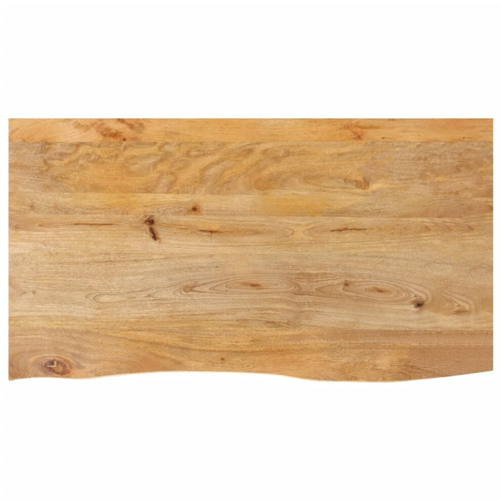 Vidaxl Table Top Live Edge Replacement Board Dining Table Top Solid Wood Mango