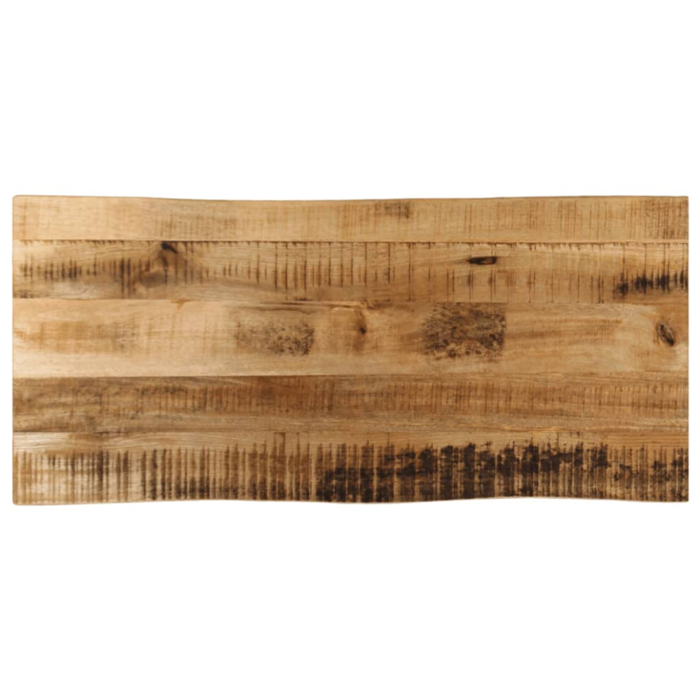 Vidaxl Table Top Live Edge Replacement Dining Table Top Solid Wood Rough Mango