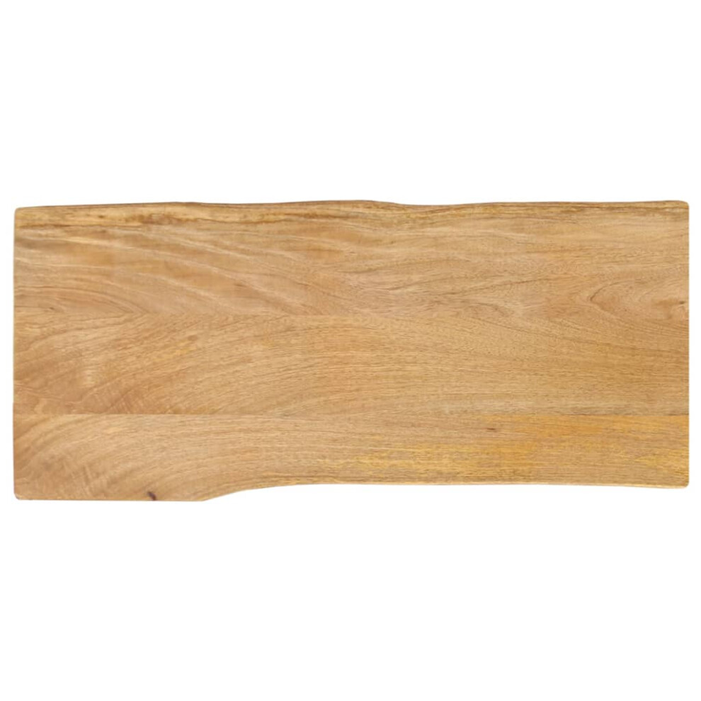 vidaXL Table Top Live Edge Replacement Board Dining Table Top Solid Wood Mango