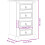 VidaXL vidaXL Bedside Cabinet Nightstand Bed Side Table Bed Cabinet Solid Wood Pine 9