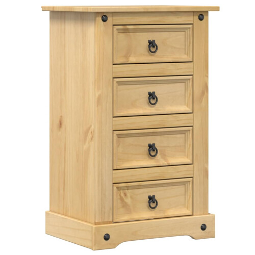 VidaXL vidaXL Bedside Cabinet Nightstand Bed Side Table Bed Cabinet Solid Wood Pine 1