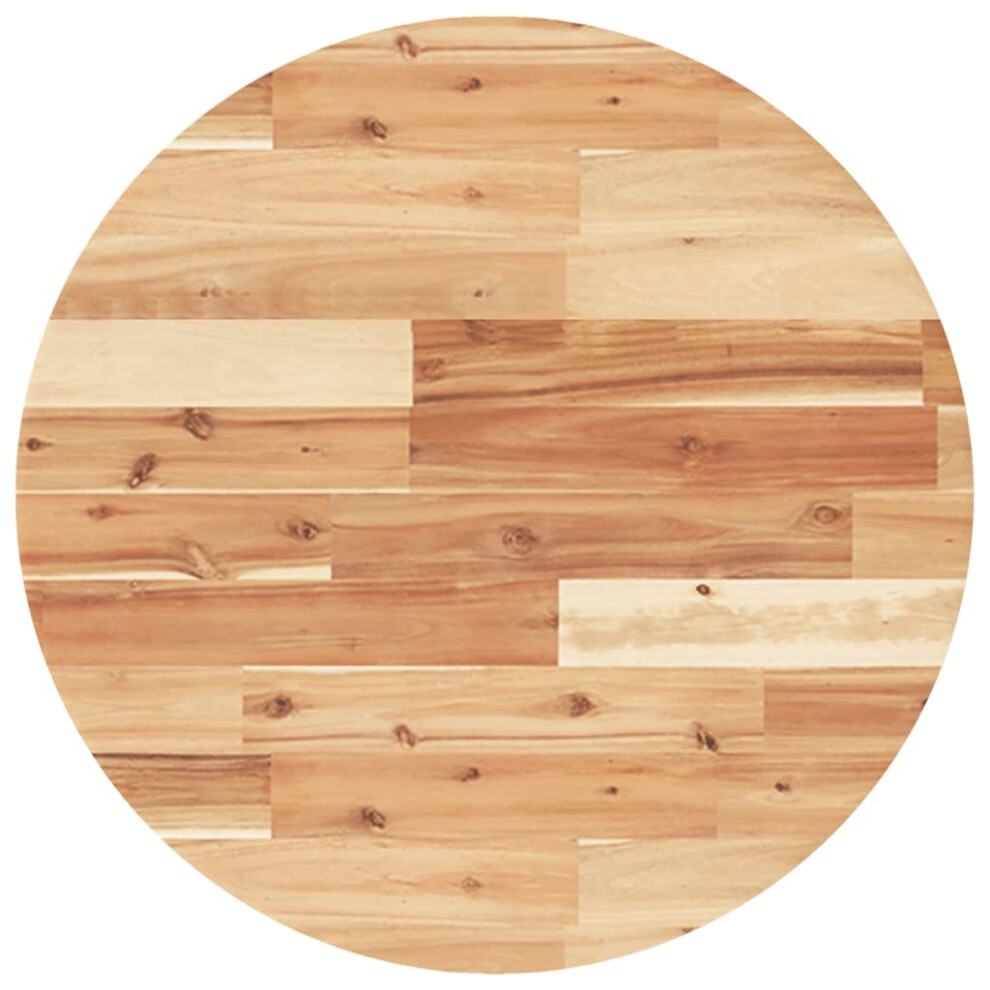 Vidaxl Table Top Replacement Desktop Dining Table Top Round Solid Wood Acacia