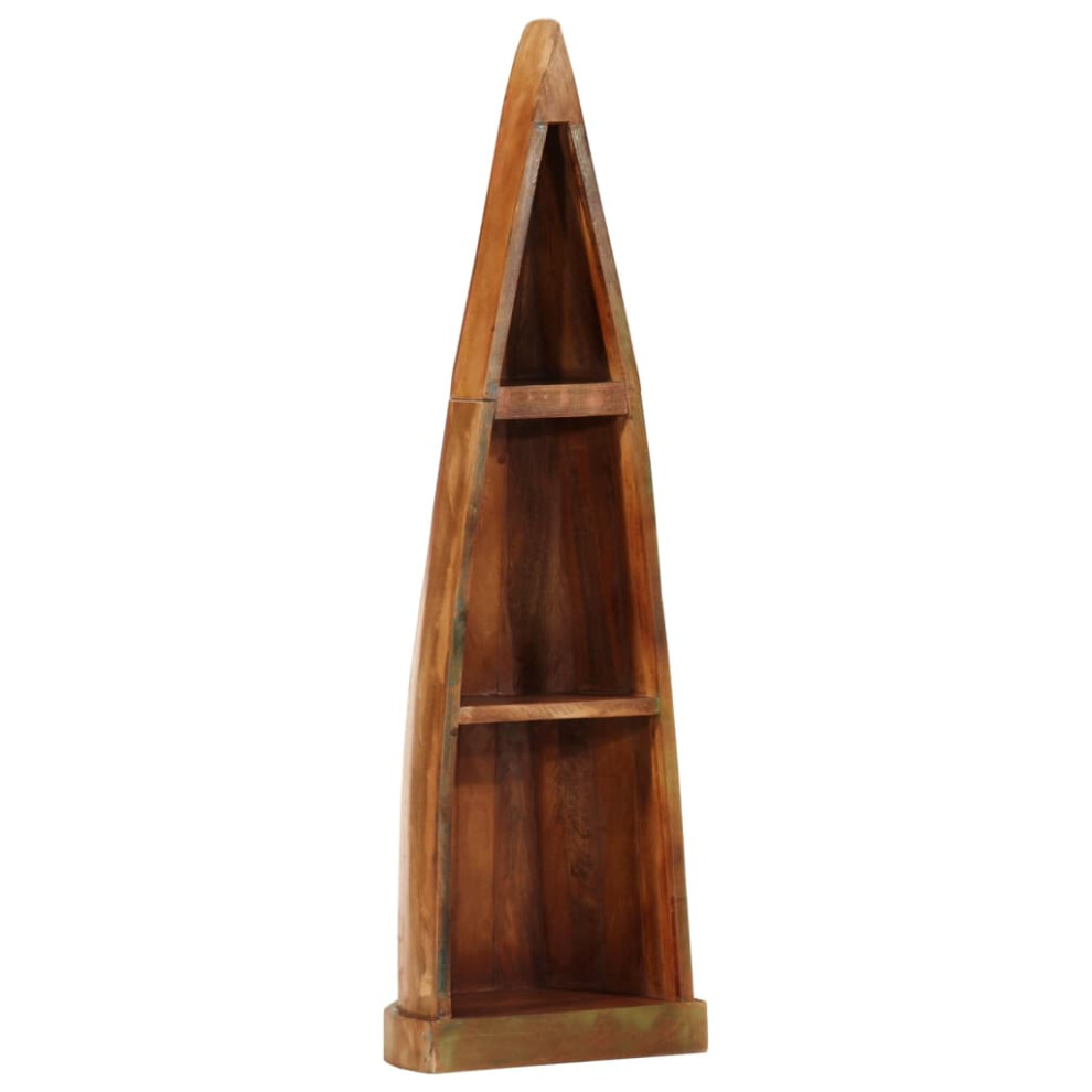 Vidaxl Boat Cabinet Bookcase Bookshelf Storage Cabinet Solid Wood Reclaimed