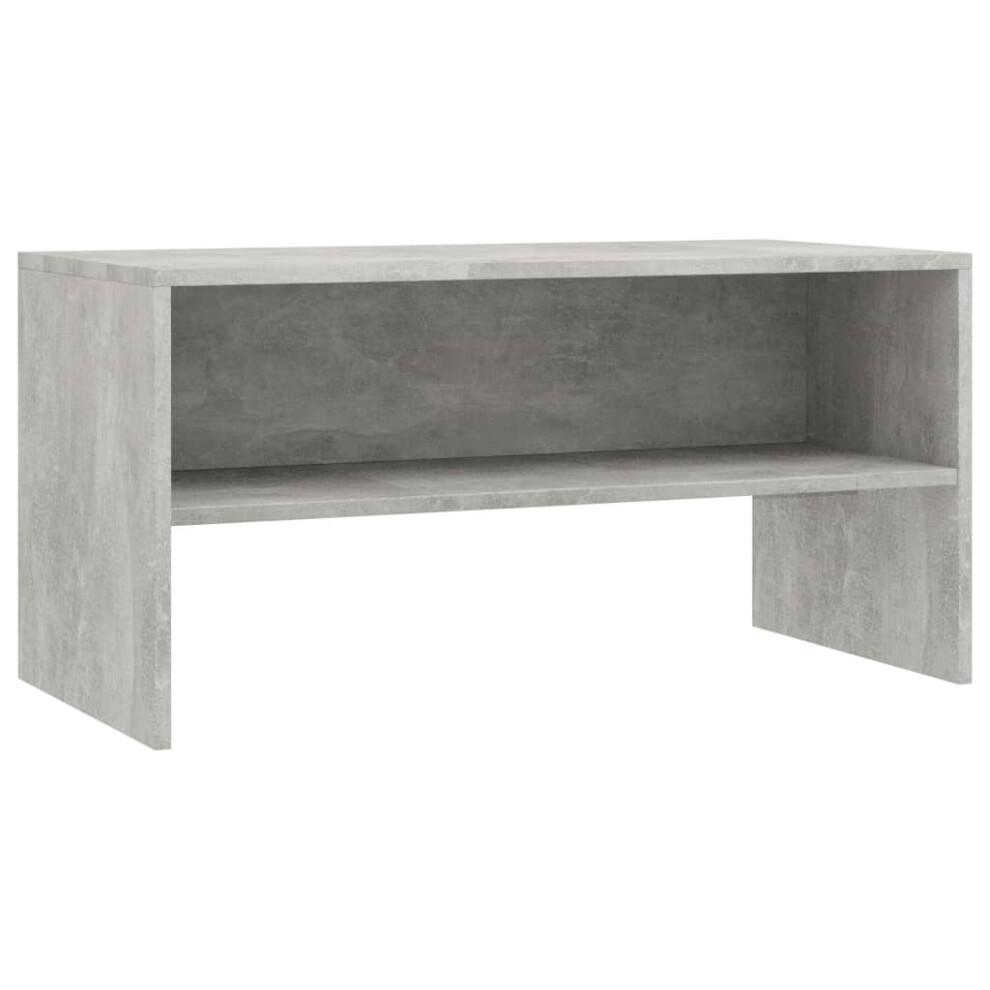 vidaXL TV Cabinet Concrete Grey Engineered Wood Stand Sideboard Furniture