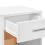 VidaXL vidaXL Bedside Cabinets Nightstand Bed Side Table 2 pcs White Engineered Wood 9