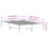 VidaXL vidaXL Bed Frame Bed Base Bedstead White 150x200 cm King Size Solid Wood Pine 9