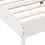 VidaXL vidaXL Bed Frame Bed Base Bedstead White 150x200 cm King Size Solid Wood Pine 7