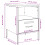 VidaXL vidaXL Bedside Cabinets Nightstand Bed Table Side Table 2 pcs Anthracite Steel 3