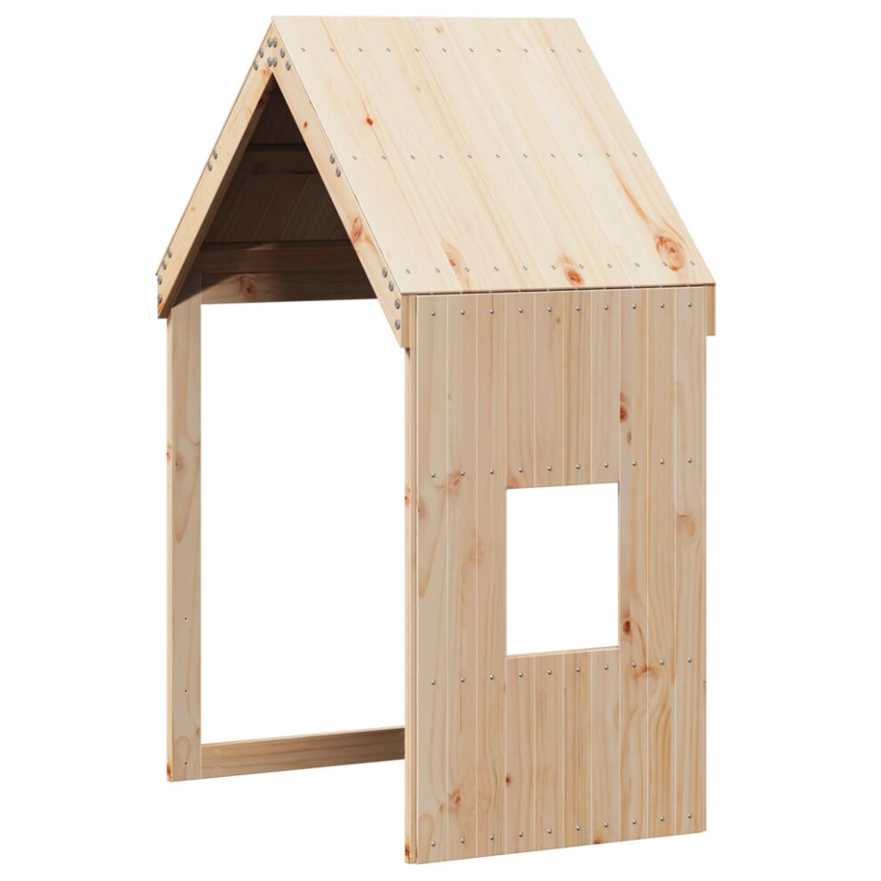 Vidaxl Kids' Bed Roof Bed Canopy Bed Rooftop 60X89x134.5 Cm Solid Wood Pine