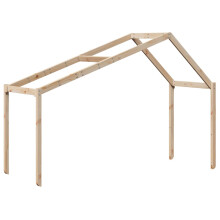 vidaXL Dach für Kinderbett 203x95,5x142 cm Massivholz Kiefer