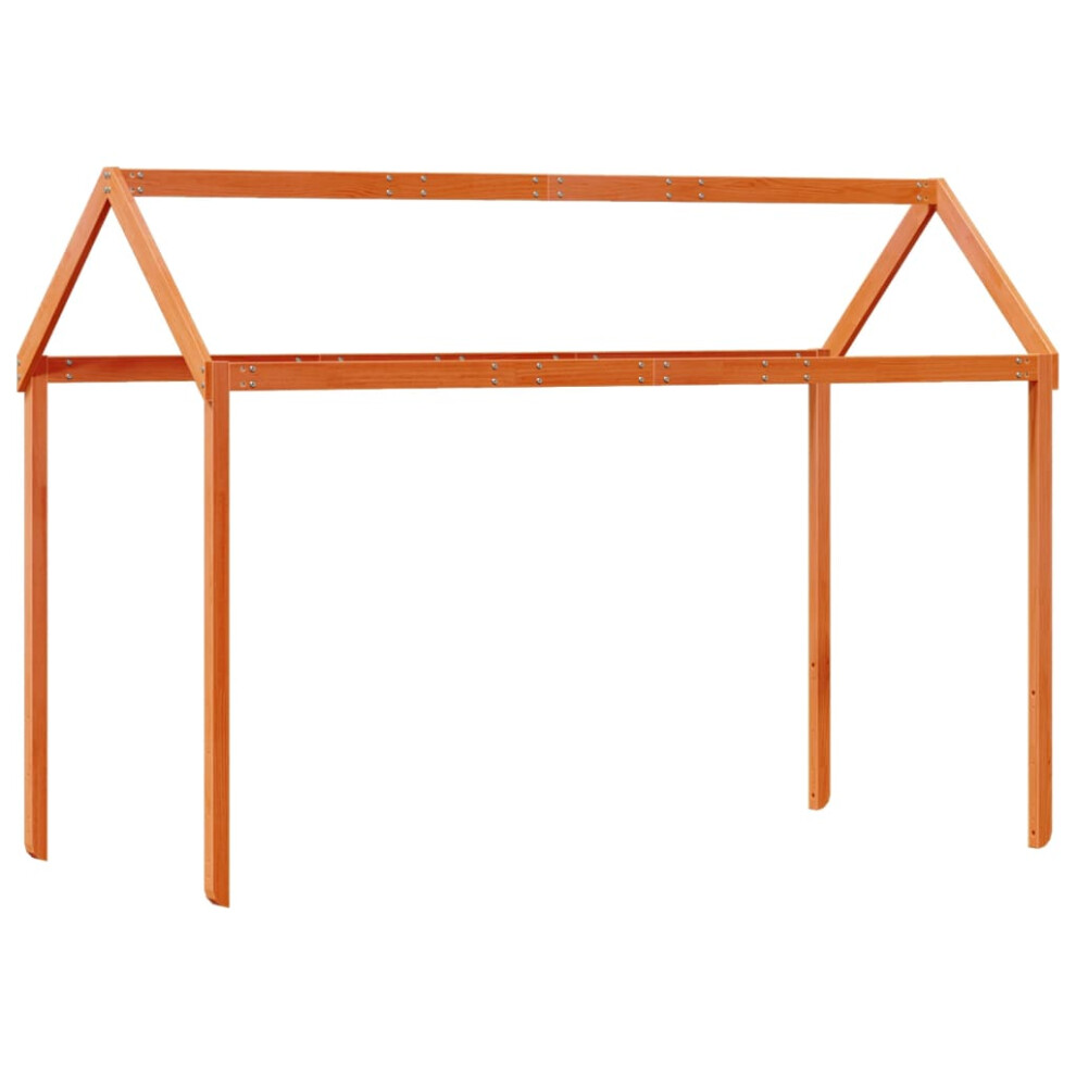 Vidaxl Kids' Bed Roof Bed Canopy Wax Brown 217X85.5x154 Cm Solid Wood Pine