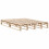 VidaXL vidaXL Bed Frame Home Bedstead Bed Base 150x200 cm King Size Solid Wood Pine 3