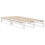 VidaXL vidaXL Bed Frame Home Bed Base White 75x190 cm Small Single Solid Wood Pine 6