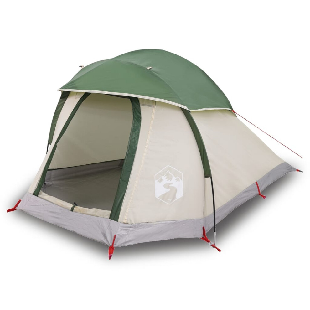 vidaXL Camping Tent Dome 1-Person Lightweight Tent Dome Tent Green Waterproof