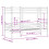 VidaXL vidaXL Bunk Bed Loft Bed Bedroom Kids Bed Frame 90x200 cm Solid Wood Pine 4