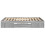 VidaXL vidaXL Bed Frame Bed Base Bedstead Grey Sonoma 135x190 cm Engineered Wood 6