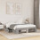 VidaXL vidaXL Bed Frame Bed Base Grey Sonoma 120x190 cm Small Double Engineered Wood 3
