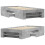 VidaXL vidaXL Bed Frame Bed Concrete Grey 75x190 cm Small Single Engineered Wood 8