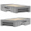 VidaXL vidaXL Bed Frame Bed Base Grey Sonoma 75x190 cm Small Single Engineered Wood 8