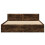 VidaXL vidaXL Bed Frame with Headboard Bed Base Smoked Oak King Size Engineered Wood 5