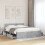 VidaXL vidaXL Bed Frame with Headboard Bed Concrete Grey 160x200 cm Engineered Wood 3
