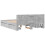 VidaXL vidaXL Bed Frame with Headboard Bed Concrete Grey 160x200 cm Engineered Wood 7
