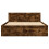 VidaXL vidaXL Bed Frame with Headboard Bed Smoked Oak Small Double Engineered Wood 5