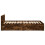 VidaXL vidaXL Bed Frame with Headboard Bed Smoked Oak Small Single Engineered Wood 6
