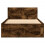 VidaXL vidaXL Bed Frame with Headboard Bed Smoked Oak Small Single Engineered Wood 5