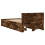 VidaXL vidaXL Bed Frame with Headboard Bed Smoked Oak Small Single Engineered Wood 7