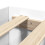 VidaXL vidaXL Bed Frame Home Bed Base White 120x190 cm Small Double Engineered Wood 8