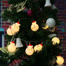 10 LED Snowman String Fairy Light Lamp Christmas Tree Xmas Party Decor