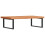 VidaXL vidaXL Basin Shelf Wall Mounted Bathroom Countertop Steel and Solid Wood Beech 6