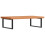 VidaXL vidaXL Basin Shelf Wall Mounted Bathroom Countertop Steel and Solid Wood Beech 1