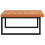 VidaXL vidaXL Basin Shelf Wall Mounted Bathroom Countertop Steel and Solid Wood Beech 5