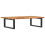 VidaXL vidaXL Basin Shelf Wall Mounted Bathroom Countertop Steel & Solid Wood Acacia 6