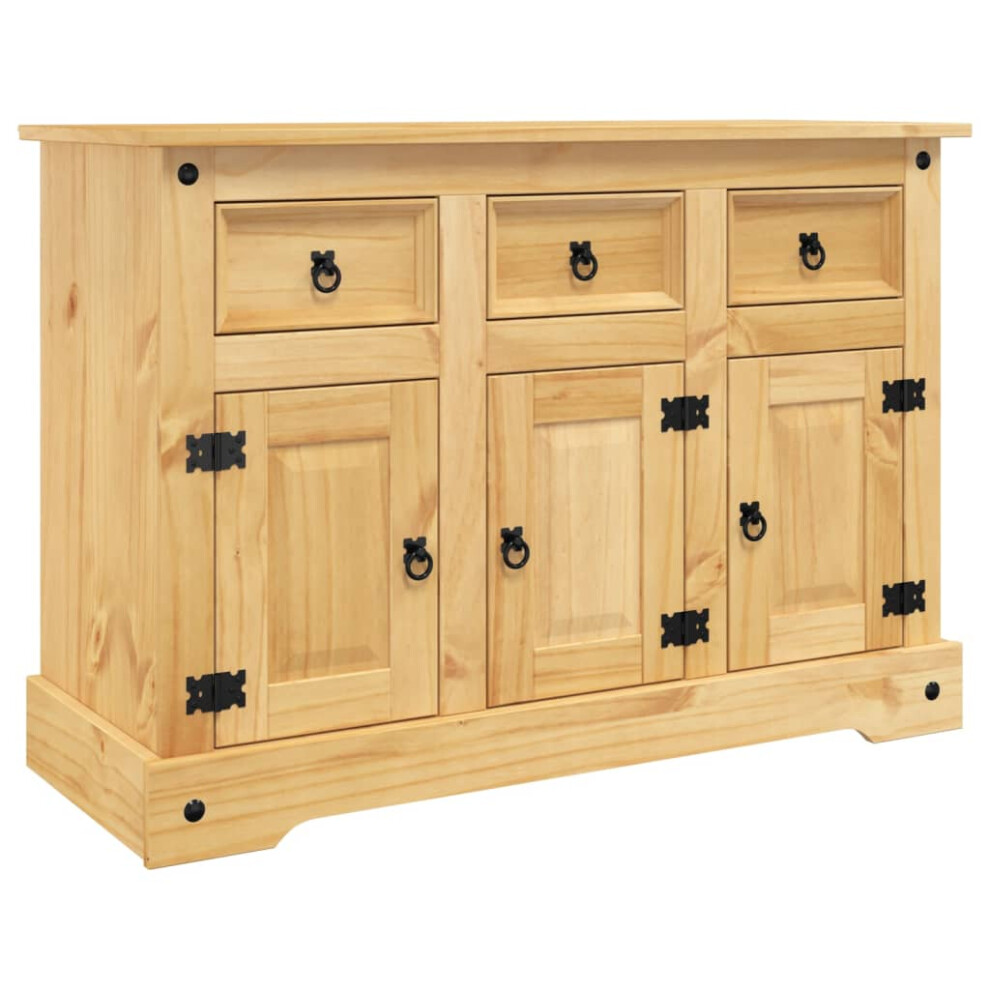 vidaXL Sideboard Cupboard Hall Highboard Corona Brown Solid Wood Mexican Pine