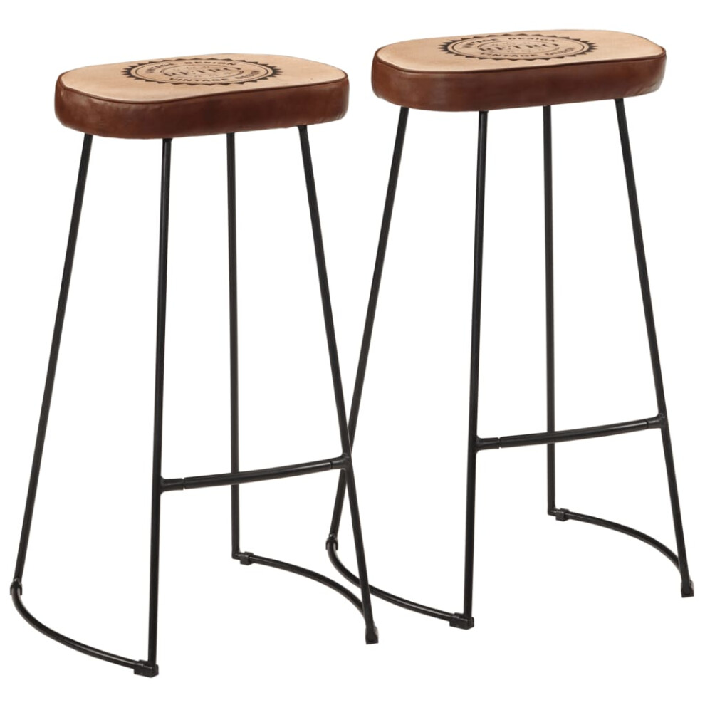 Vidaxl Bar Stools Kitchen Bistro Chair Pub Counter Chair 2 Pcs Dark Brown