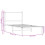 VidaXL vidaXL Metal Bed Frame with Headboard Bed Brown Oak 75x190 cm Small Single 10