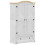 VidaXL vidaXL Wardrobe Armoire Closet Clothes Storage Organiser White Solid Wood Pine 2