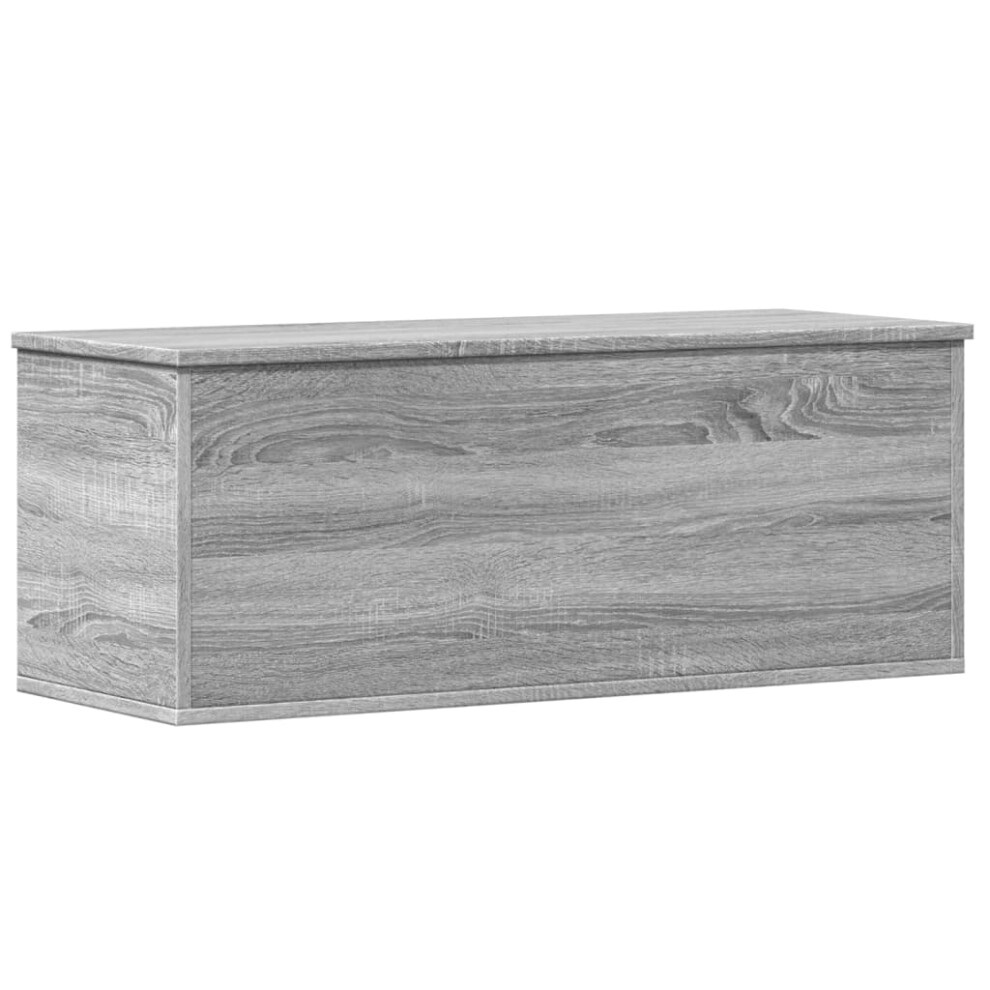 Vidaxl Storage Box Blanket Box Toy Storage Chest Grey Sonoma Engineered Wood